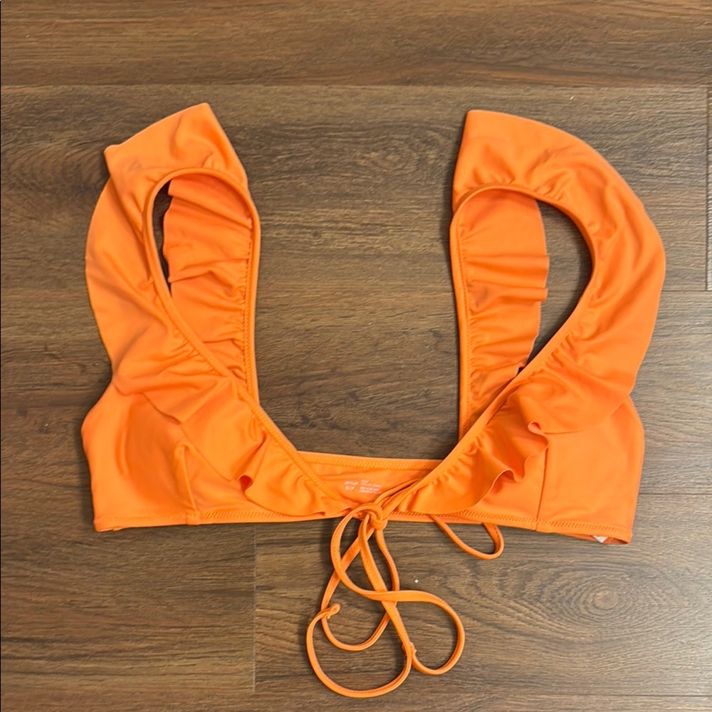 NWT Aerie Scoop Coral Bikini Top